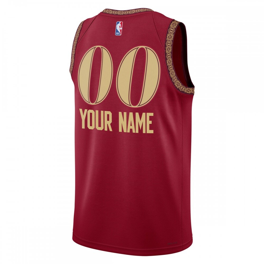 Cleveland Cavaliers Unisex 2023/24 Custom Swingman Jersey - Wine - City Edition-Pro Kit Vault | Brand New 26/27 Sports Jerseys